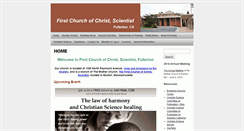 Desktop Screenshot of christiansciencefullerton.org